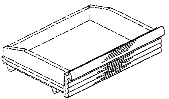 Figure 2. Example of a design for a furniture drawer front face.
