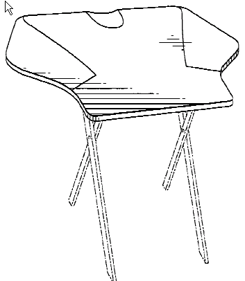 Figure 2. Example of a design for a table top.
