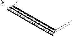 Figure 1. Example of a design for a portion of an edge countertop.   
