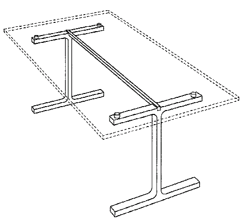 Figure 2. Example of a design for a piling beam table.   
