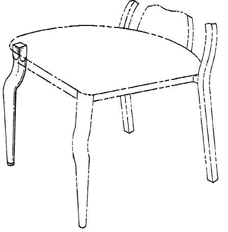 Figure 2. Example of a design for a leg for a chair.   
