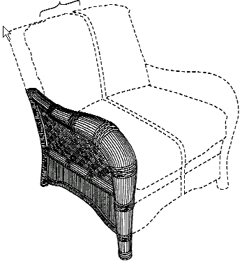 Figure 2. Example of a design for a seat arm.
