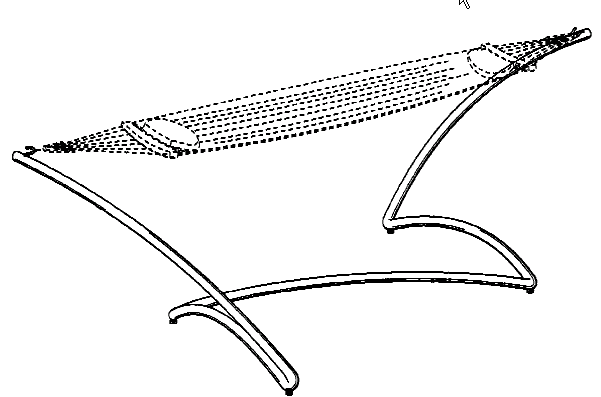 Figure 1. Example of a design for a hammock stand.   
