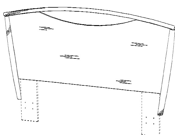 Figure 2. Example of a design for a bed board.   
