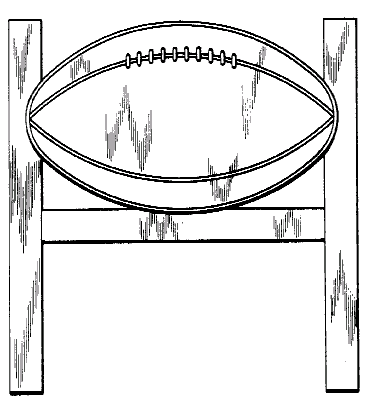 Figure 1. Example of a design for a football-shaped bed headboard.
