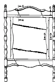 Figure 1. Example of a design for a crib footboard.   
