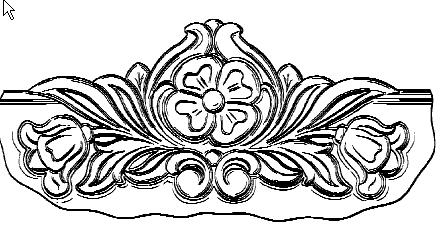 Figure 4. Example of a design for a floral bed ornament.   
