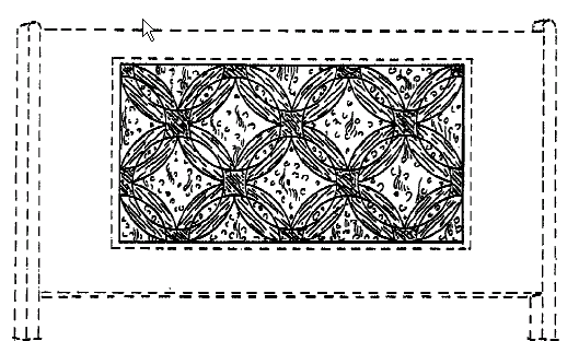 Figure 1. Example of a design for repeating circles.
