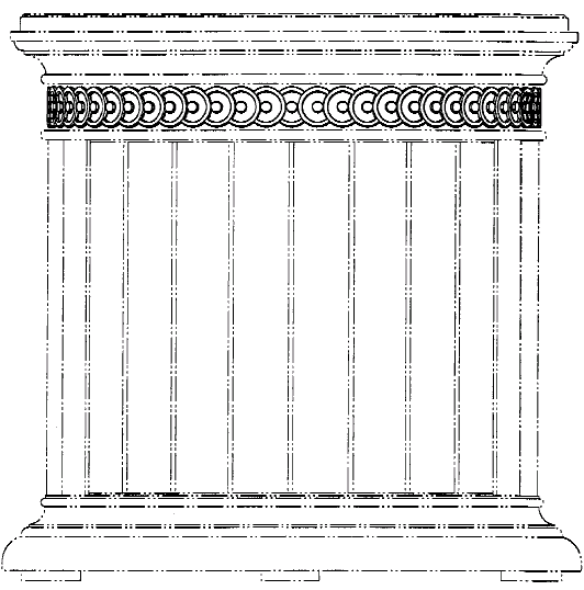 Figure 2. Example of a design for repeating circles.
