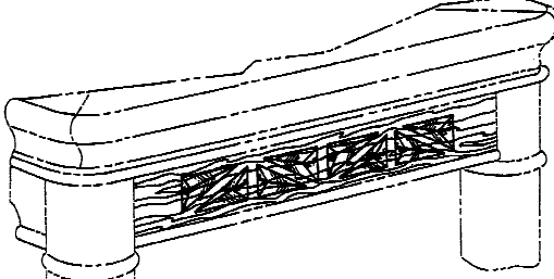 Figure 4. Example of a design for an ornamental furniture trim.   
