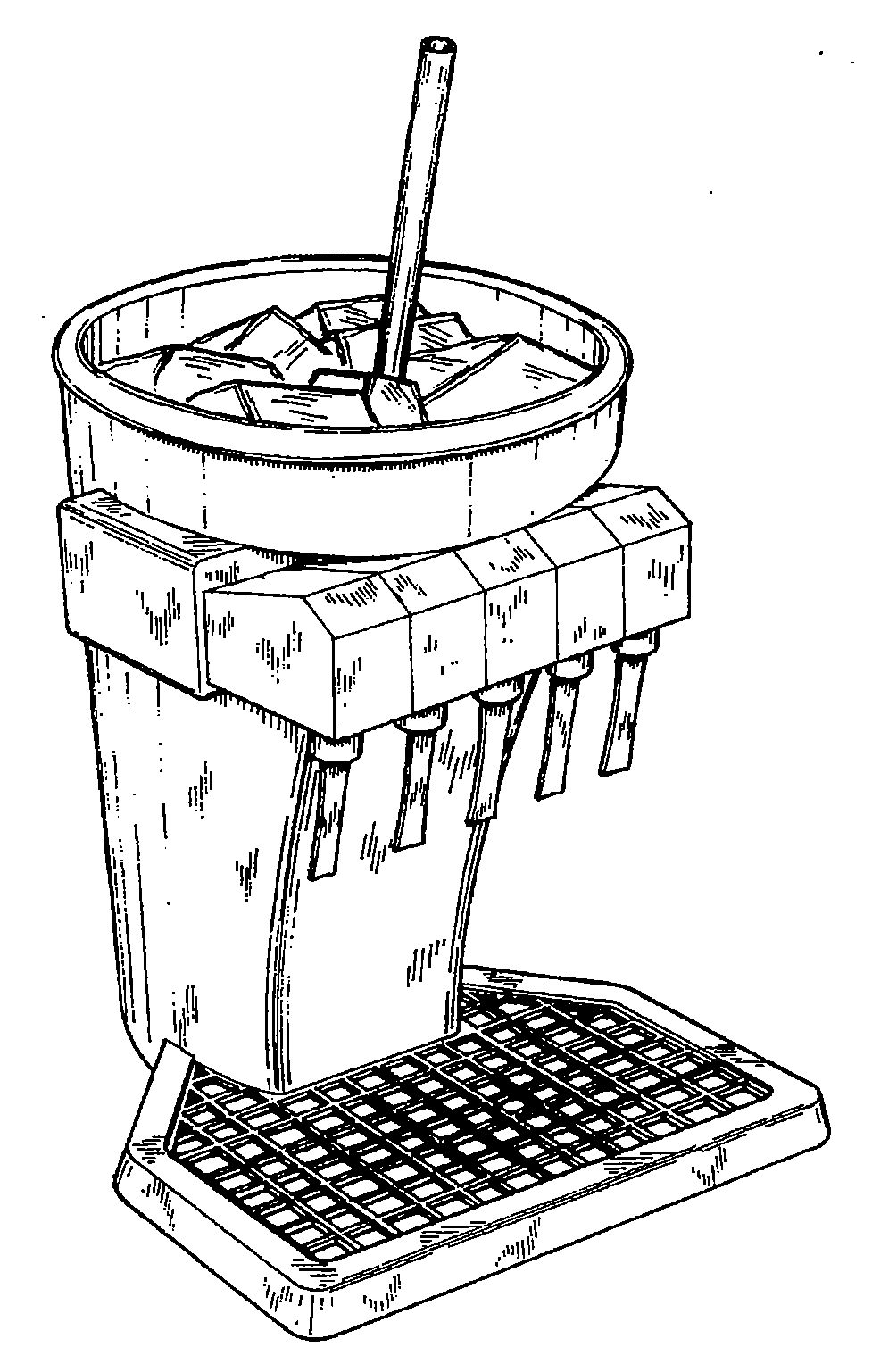 Example of a design for a serving a beverage with a simulativeappearance.
