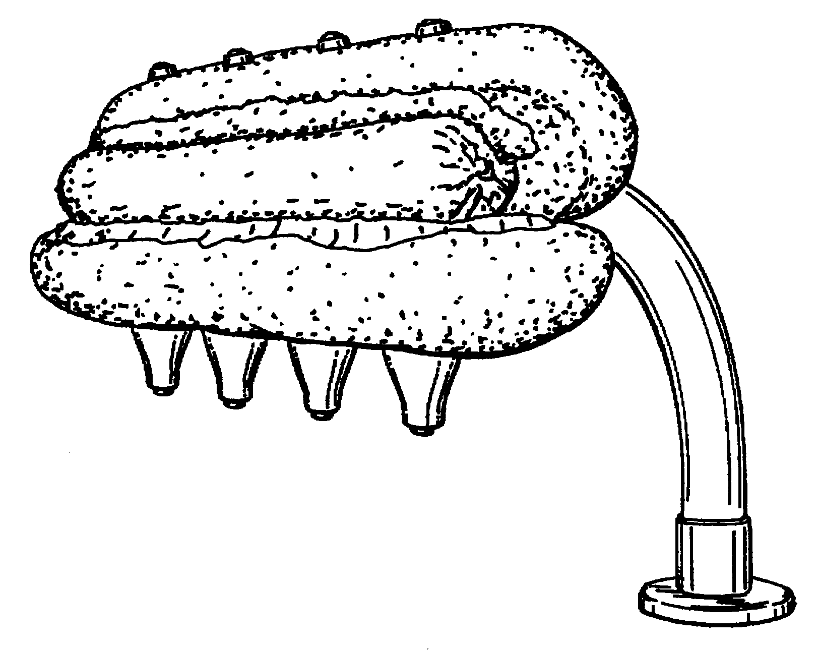 Example of a design  for a condiment dispenser with a simulativeconfiguration.
