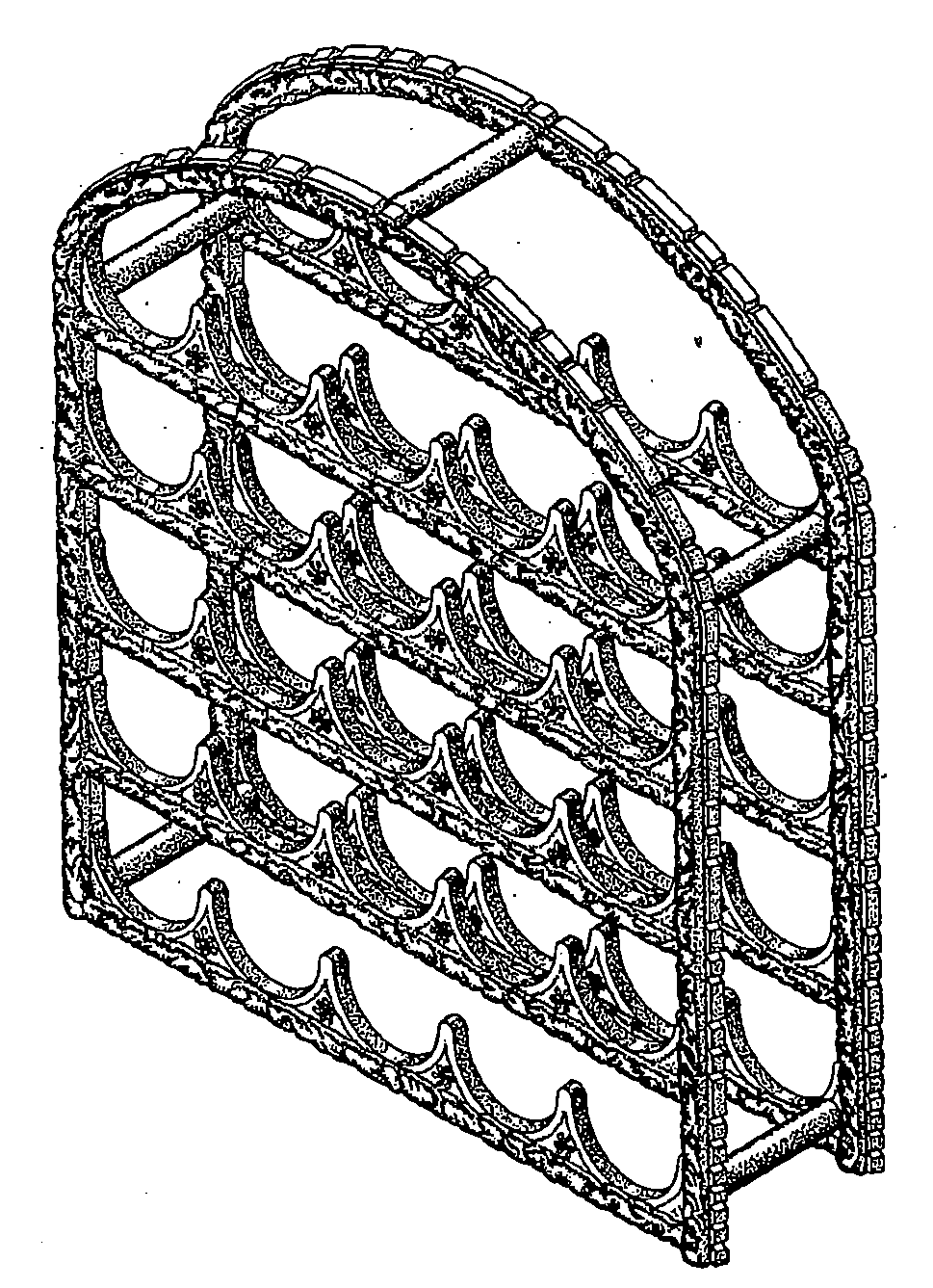 Example of a design for a tiered type condiment  holder. 
