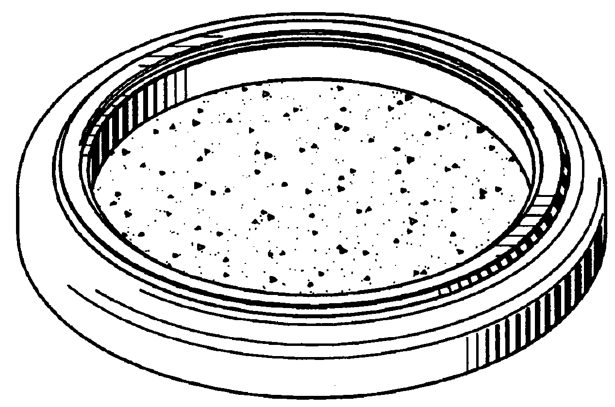 Example of a design for a  coaster type holder for a beveragecontainer.
