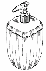 Examples of a design for packaging with gas propellant meansor pump.
