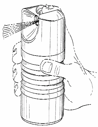 Example of a design for packaging with a closure that continuesconfiguration of the body and is circular in plan.
