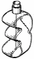 Example of a design for packaging with gas propellant thatis asymmetric.
