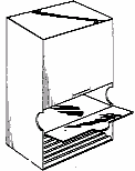 Example of a design for packaging that shows gravity typesequential product discharge.
