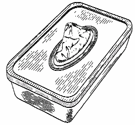 Example of a design for packaging for tissue or folded sheetmaterial.
