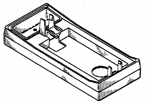 Example of a design for compartmented tray type packagingfor razor or shaving accessory.
