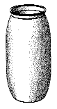 Design for a can with a circular configuration viewed fromthe top with an undulating 	 sidewall. 
