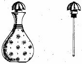 Example of a design for bottle that includes a dauber.
