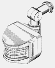 Figure 1. Example of a design for a motion or occupancy sensor that is part of a light fixture.
