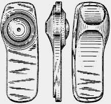 Figure 1. Example of a design for a pin-type antitheft alarm used on clothing.
