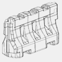 Figure 1. Example of a design for a Jersey wall barrier.
