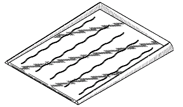 Caption:	 Example of a design for a drainboard.
